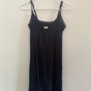 AERIE Navy Blue Spaghetti Strap Chemise